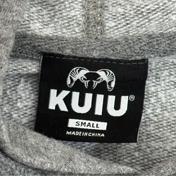 KUIU Hoodie Gray Pullover Hunting Outdoors Sweatshirt Mens S Gorpcore Hiking - Picture 9 of 13